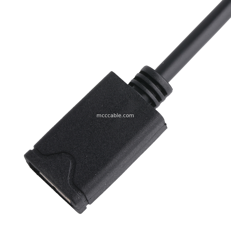 اداپتورهای کانکتور Rohs USB اداپتور کابل نوع C مرد USB - نوع A زن OEM / ODM سفارشی