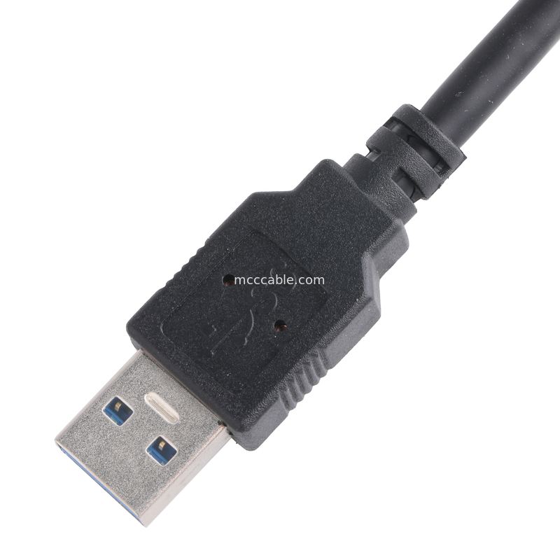 رنگ سیاه 5 گیگابایت در ثانیه USB 3.0 به USB Micro B طول کابل شارژ