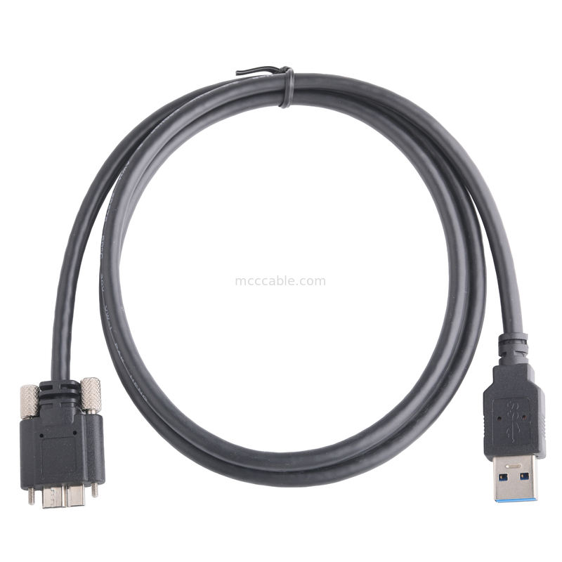 رنگ سیاه 5 گیگابایت در ثانیه USB 3.0 به USB Micro B طول کابل شارژ