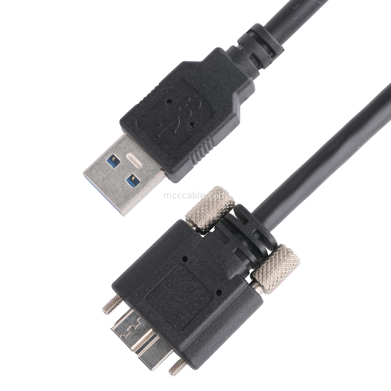 رنگ سیاه 5 گیگابایت در ثانیه USB 3.0 به USB Micro B طول کابل شارژ