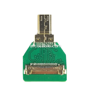 آداپتورهای کانکتور MIPI آداپتور کابل HDMI OEM ODM Micro Straight Head HDMI-D-180° تا 20454-220-02 20455 20453