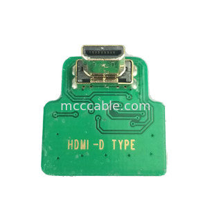 اِداپتورهای کانکتور MIPI ROHS اِداپتور HDMI-D Micro Elbow Head HDMI-D به 20454-220-02 20455 20453
