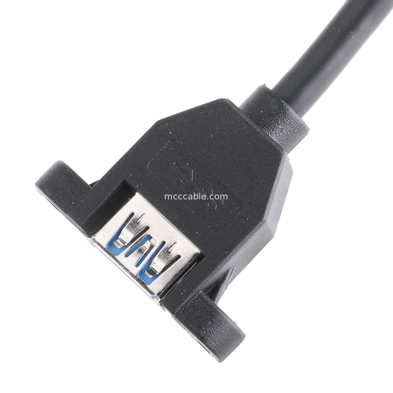 USB 3.0 مادربرد صفحه جلو 19/20 پین کابل به USB زن اسپلتر آداپتور اتصال دهنده