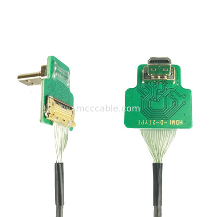 Micro HDMI Straight Head 20454-220-02 20455 20453 Micro HDMI-D-2 به آیپکس OEM / ODM