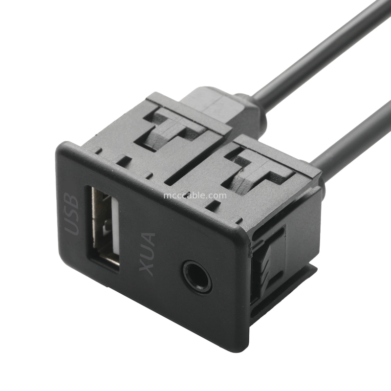 جک کابل پسوند نر ISOBUS AUX 3.5 میلی متر استریو برای O جک کابل سوکت USB