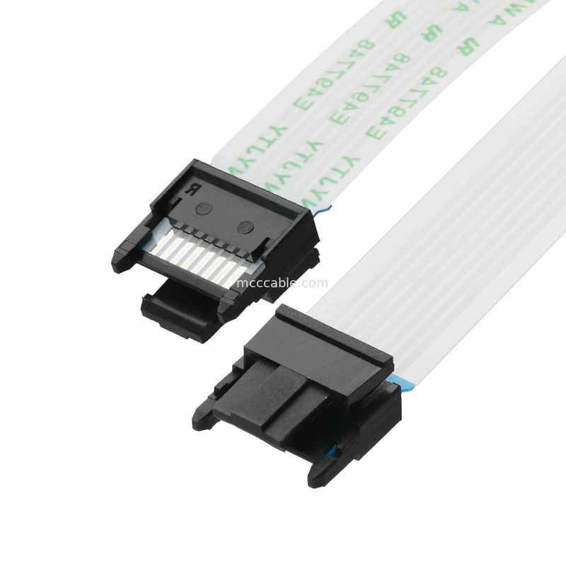 FFC/FPC IS100-L08T-C46-C سیاه به HS100-L08N-N62 سیاه LED FFC کابل تمدید