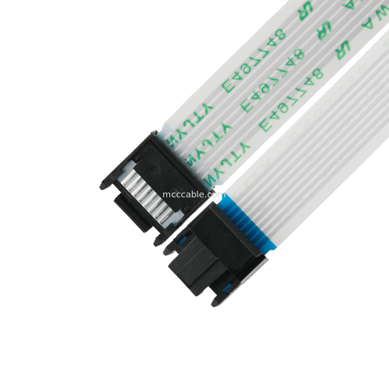 FFC/FPC IS100-L08T-C46-C سیاه به HS100-L08N-N62 سیاه LED FFC کابل تمدید