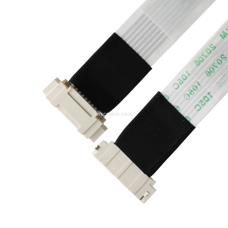FFC/FPC IS100-L08T-C46-C سیاه به HS100-L08N-N62 سیاه LED FFC کابل تمدید