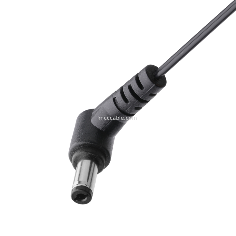 DC پلگ 2.1 * 5.5mm نوع پلوپز PVC شکل گیری ظاهر 90 زاویه به MOLEX 39012020 PITCH 4.2mm 1 * 2P خانه