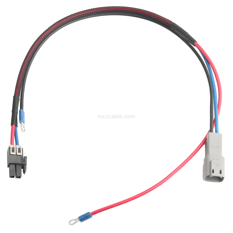 رابط MOLEX 1716920202 Megg-Fit Plug پیچ خانه 5.7mm 1 * 2P به پلاگین TE DT04-2P و KT RVL2-4 OEM / ODM
