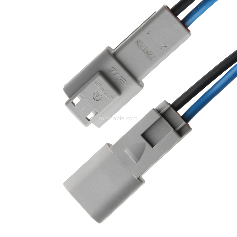 رابط MOLEX 1716920202 Megg-Fit Plug پیچ خانه 5.7mm 1 * 2P به پلاگین TE DT04-2P و KT RVL2-4 OEM / ODM