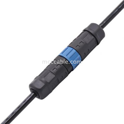 M15 صنعتی 2، 3 پین اتصال دایره ای M15 نوع پلواری اتصال کننده مونتاژ ضد آب IP67