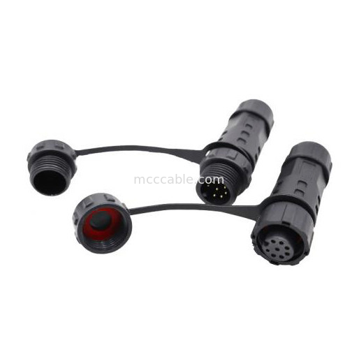 کارخانه مینی M12 8Pin ضد آب اتصال دایره ای کابل پلاگ صنعتی IP67 درجه حفاظت ضد آب مرد / زن