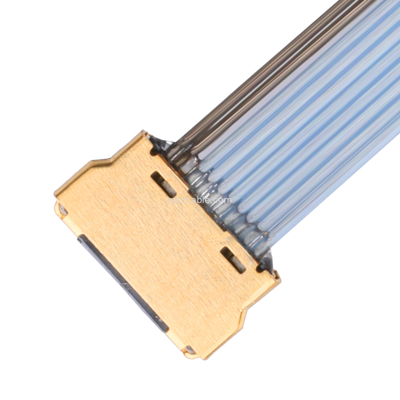 کابل LVDS 10P 0.35mm Pitch 20857-010T-01 کابل مونتاژ برای سیم پلاگ کابل کوکسال میکرو