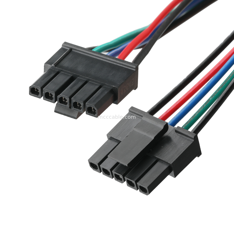 HSG 43645-0500 MX3.0-3P به PH-6P کانکتور مونتاژ کابل lvds OEM / ODM