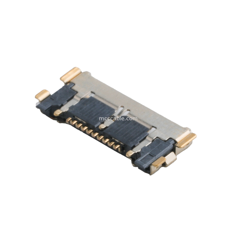 20633 سری 20Gbps/ Lane 20525-210E-02 Micro Coaxial Connector 0.4mm Pitch Plate آخر صندلی ها