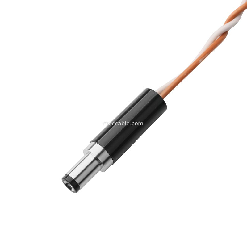 کابل صوتی HSG 209209-0002 MX3.0mm پیچ 2P به DC PP3-002A PLUG 5.5 * 2.1mm OEM / ODM