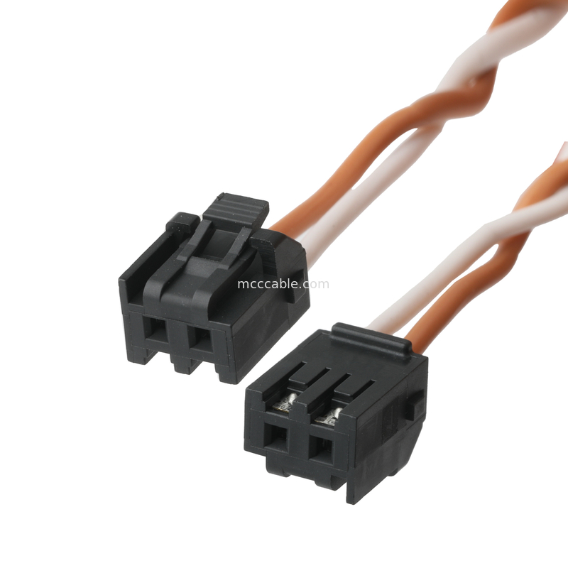 کابل صوتی HSG 209209-0002 MX3.0mm پیچ 2P به DC PP3-002A PLUG 5.5 * 2.1mm OEM / ODM