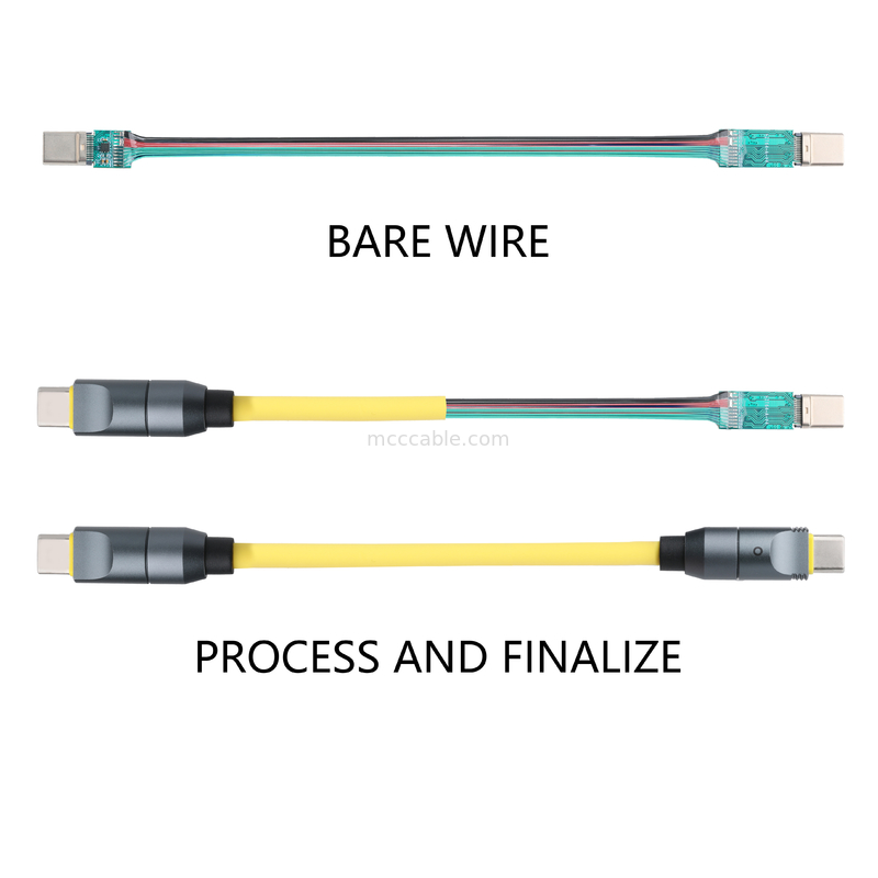 کابل Micro Coaxial USB 4.0 Thunderbolt 4 با شارژ 240W و انتقال داده های صاعقه سریع 40Gbps