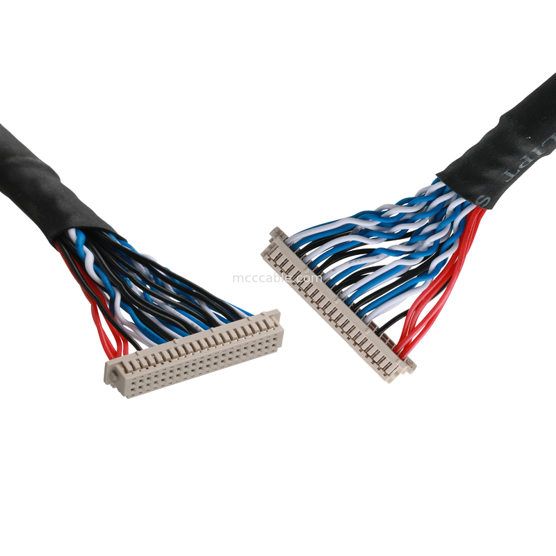 JAE FI-RE51HL-51Pin به  DF13-40DS کابل سیم UL1061 30AWG طول سفارشی OEM / ODM