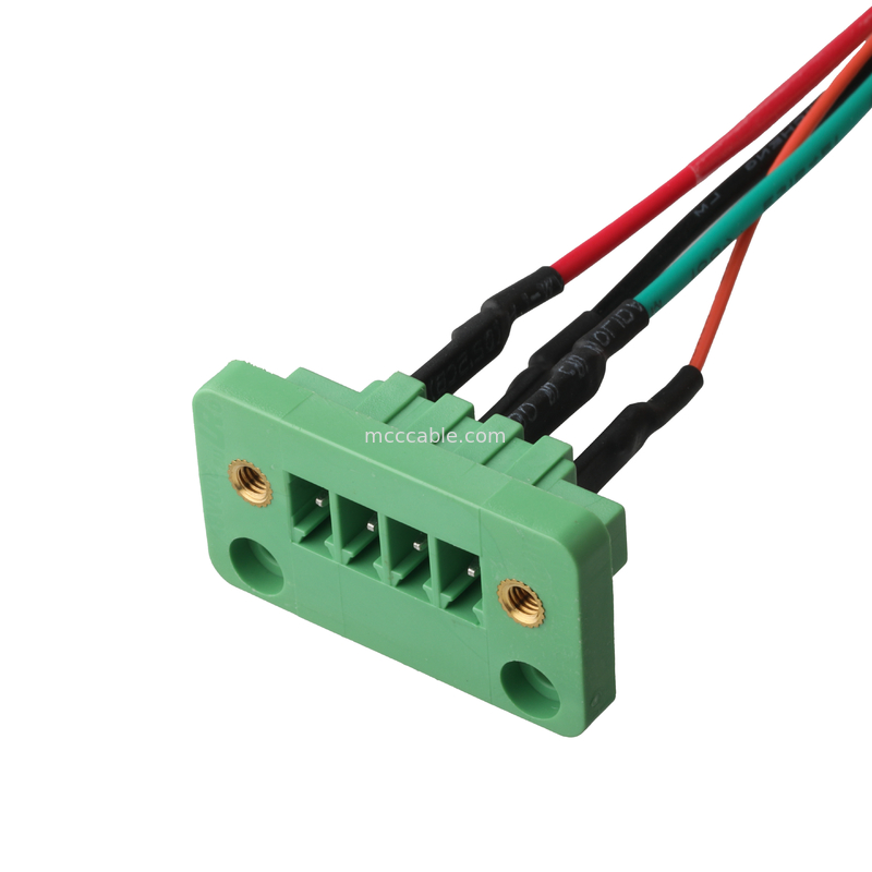 DFK-MC JL15CDGV-3.81 4Pin به MX1.25-12Pin و UL Lobel بلوک های پایانی از طریق دیوار
