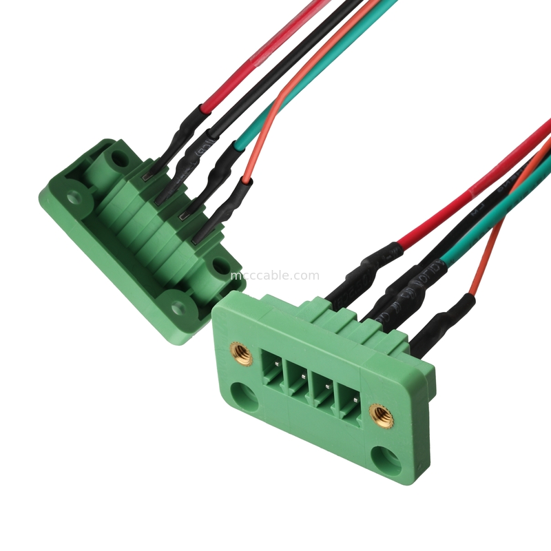 DFK-MC JL15CDGV-3.81 4Pin به MX1.25-12Pin و UL Lobel بلوک های پایانی از طریق دیوار