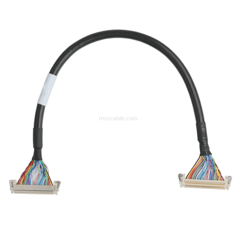 LCD CABLE JAE FI-X30HL Display Screen مادربرد کابل کنتاکتور UL20276 AWG30 با پیچ و برچسب UL