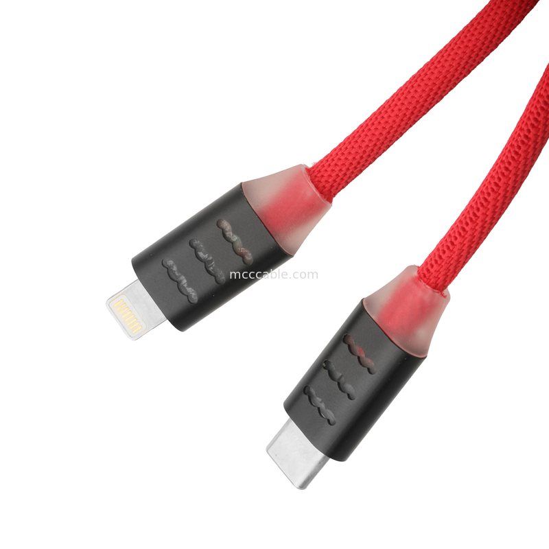 USB C به کابل برق برای شارژ سریع گوشی های سامسونگ و اپل OEM / ODM