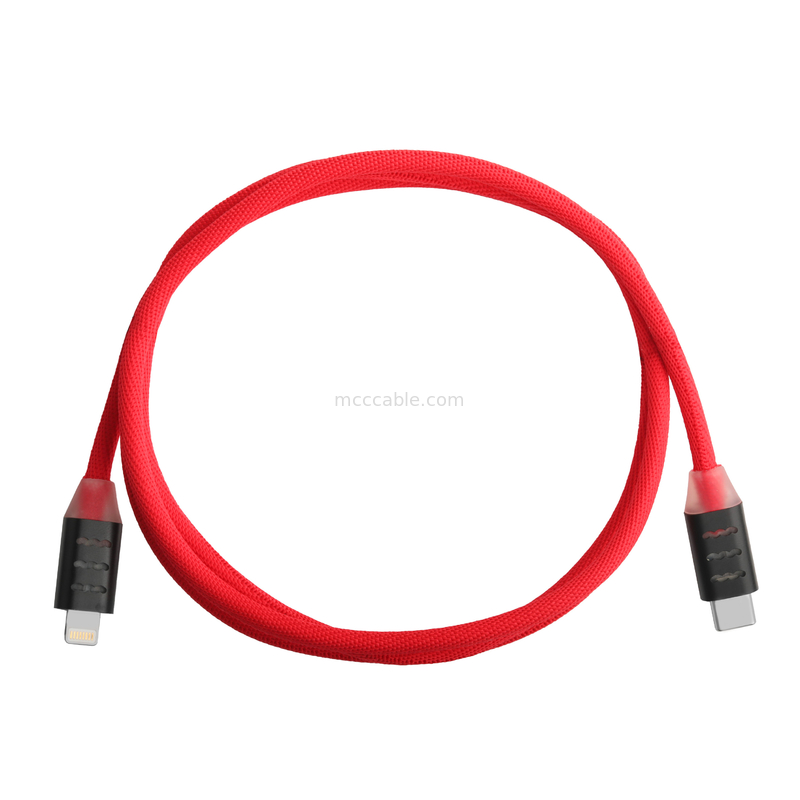 USB C به کابل برق برای شارژ سریع گوشی های سامسونگ و اپل OEM / ODM