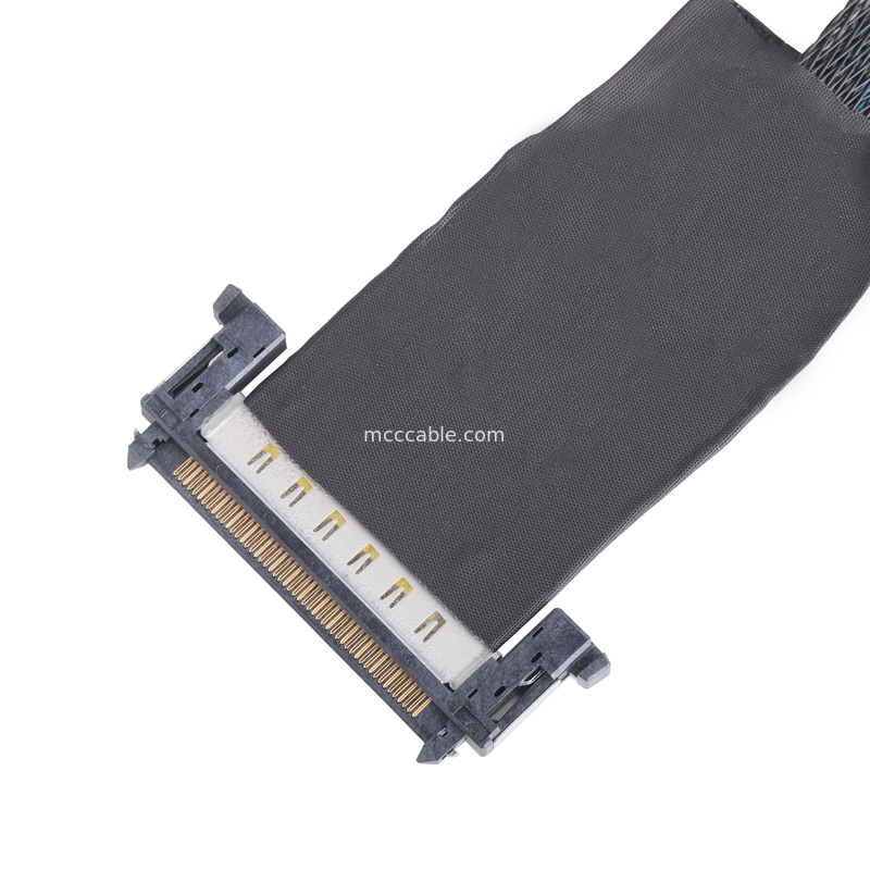 کابل EDP کواکسیال LVDS سری JAE AWG40 کانکتور OD 0.35mm با ROHS