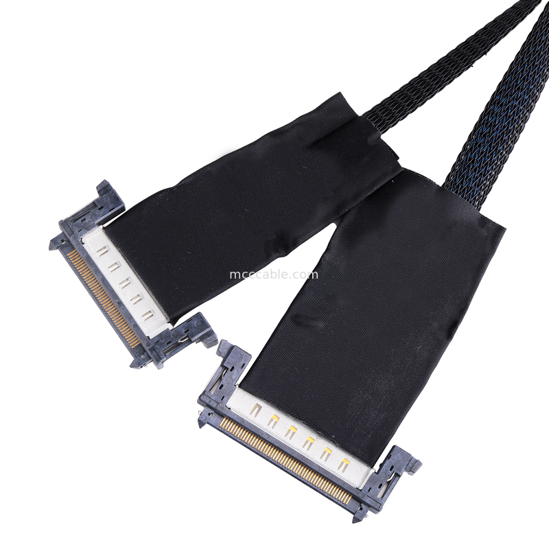 کابل EDP کواکسیال LVDS سری JAE AWG40 کانکتور OD 0.35mm با ROHS