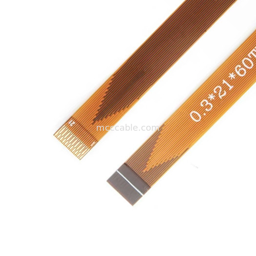 21 پین FFC FPC کابل، FPC Flexible Flat Cable 0.3mm Pitch LVDS کانکتور صفحه نمایش