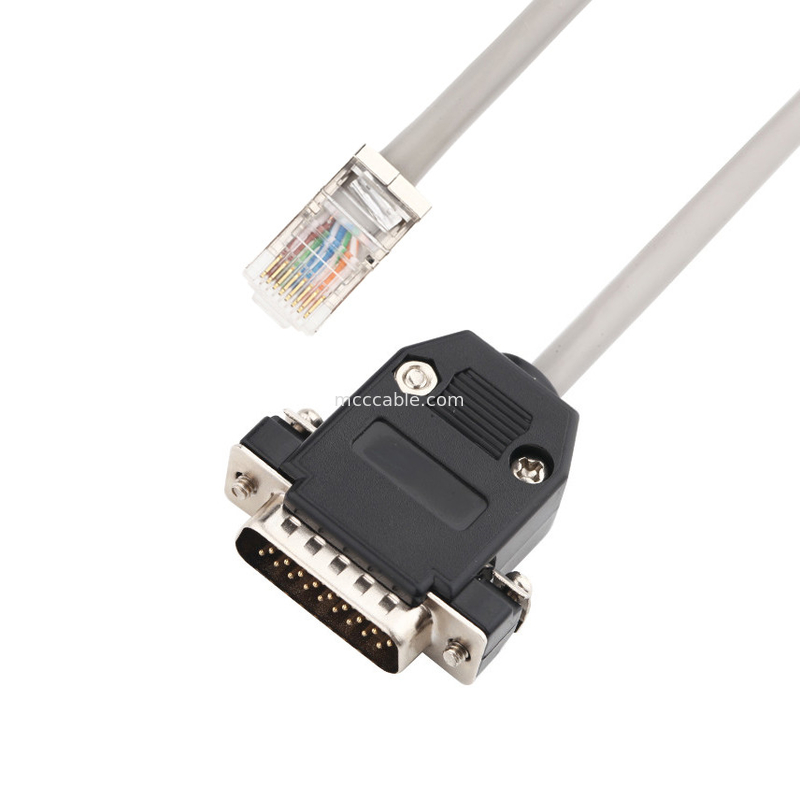 کابل نصب پانل H-DB 26P RJ45 کابل شبکه 8 پین مونتاژ کابل پرسرعت samtec