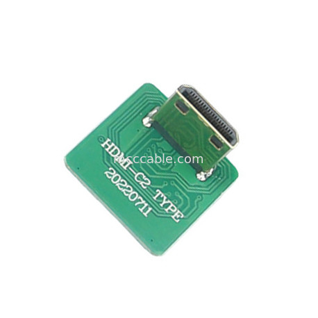 Mini Hdmi Elbow Head Hd Cable Adapter Mini Hdmi-C2 به 20525-020E-02 به صفحه صفحه اتصال جانبی 0.4mm