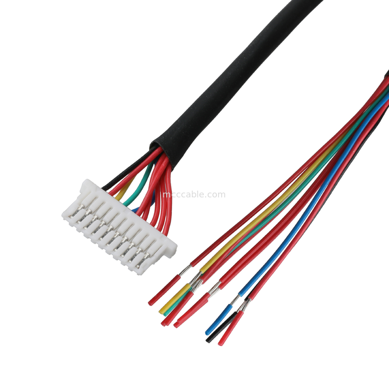 کابل lvds 10P JST SHLP-10V-S-B به کمربند های نیمه خالی