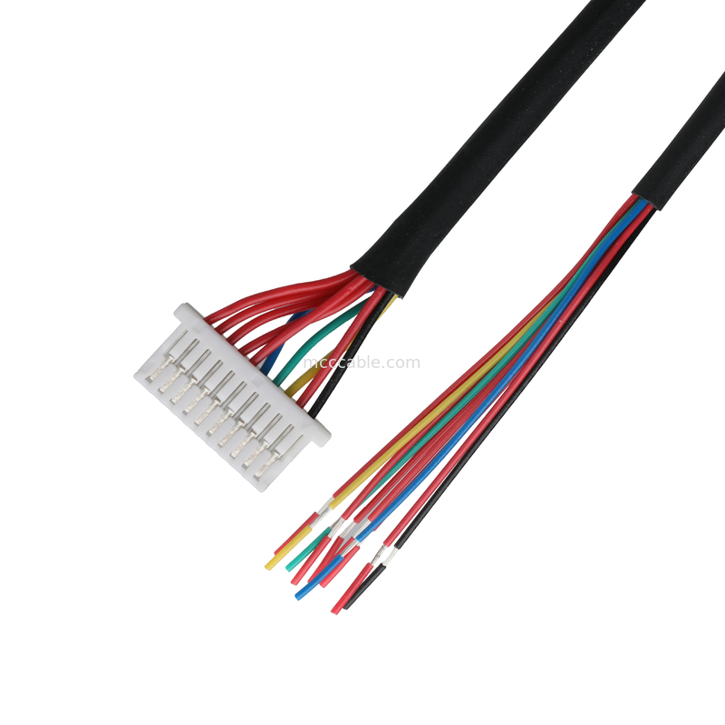 کابل lvds 10P JST SHLP-10V-S-B به کمربند های نیمه خالی