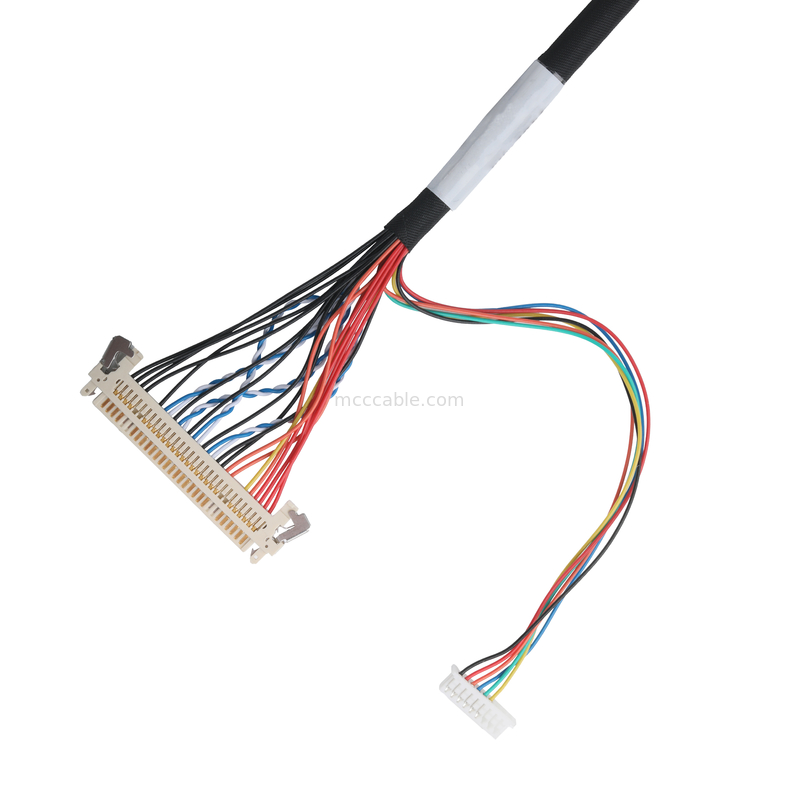 کابل LVDS FI-X30HL 30P تا DF20A-40P یا 9P HSG کابل اتصال کواکسیال OEM / ODM
