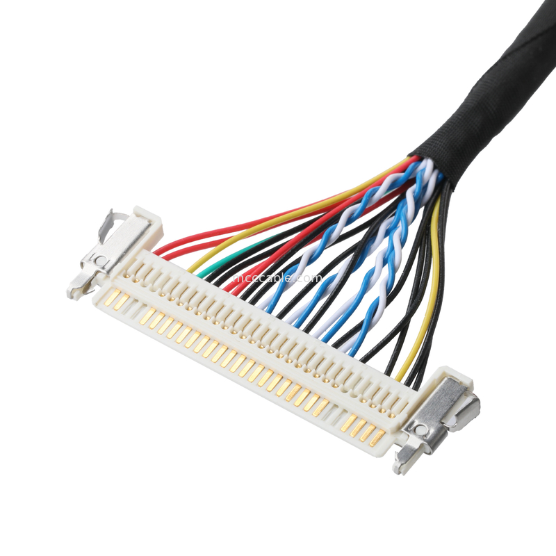 JAE FI-X30HL 30P 1.0mm pitch به JAE FI-S20S 20P و SHLP-6P مجموعه کابل LVDS OEM / ODM