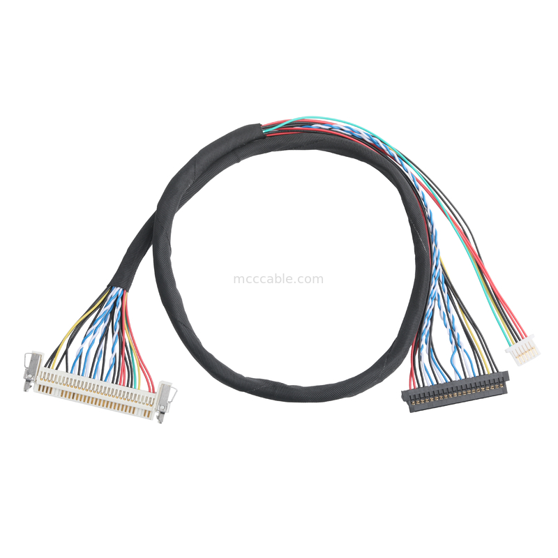 JAE FI-X30HL 30P 1.0mm pitch به JAE FI-S20S 20P و SHLP-6P مجموعه کابل LVDS OEM / ODM