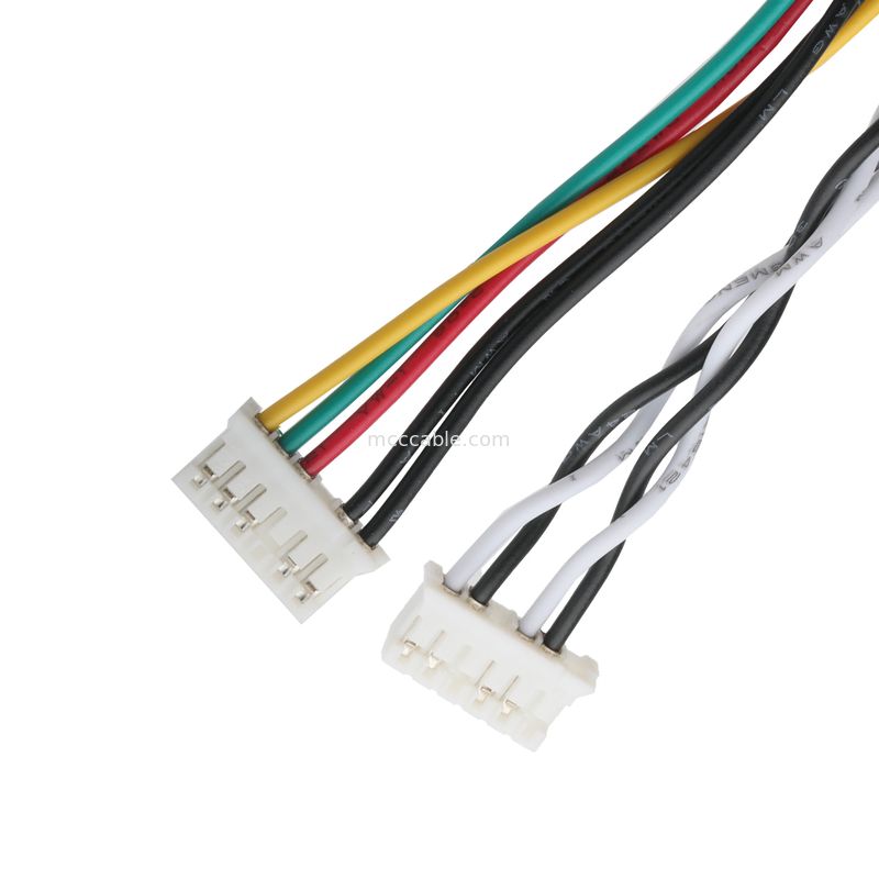 D-SUB-9Pin MALE به JST PHR-6 و PHR-6 کانکتورهای تخته کابل سفارشی