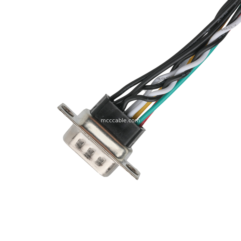 D-SUB-9Pin MALE به JST PHR-6 و PHR-6 کانکتورهای تخته کابل سفارشی