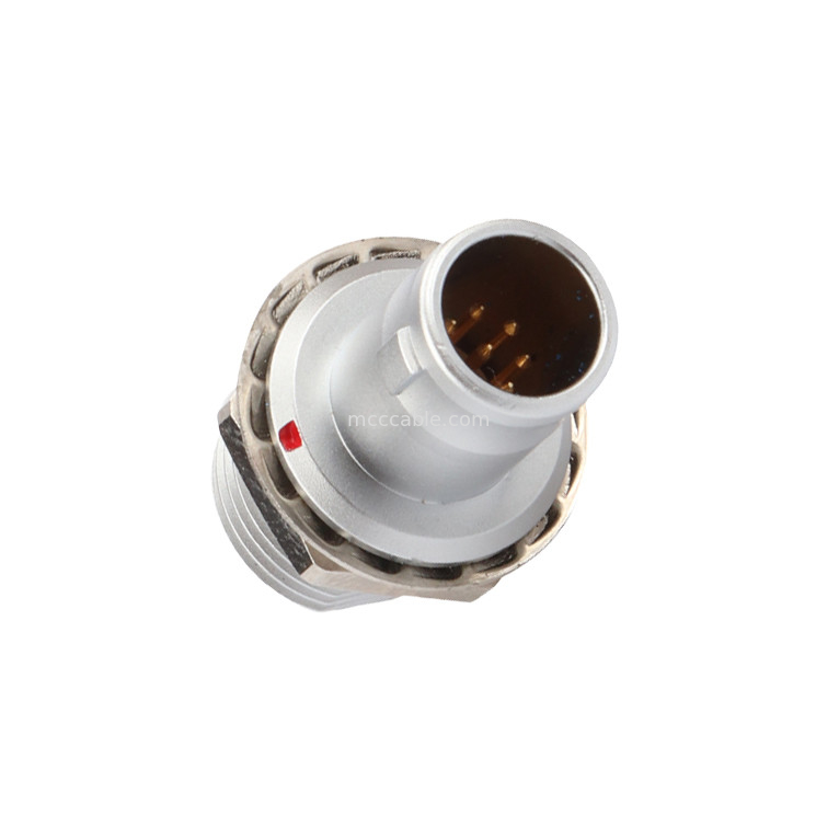 فشار کشیدن خود قفل T2 8Pin دایره ای پانل اتصال قطب ثابت بدون قفل دستگاه راه حل صنعتی