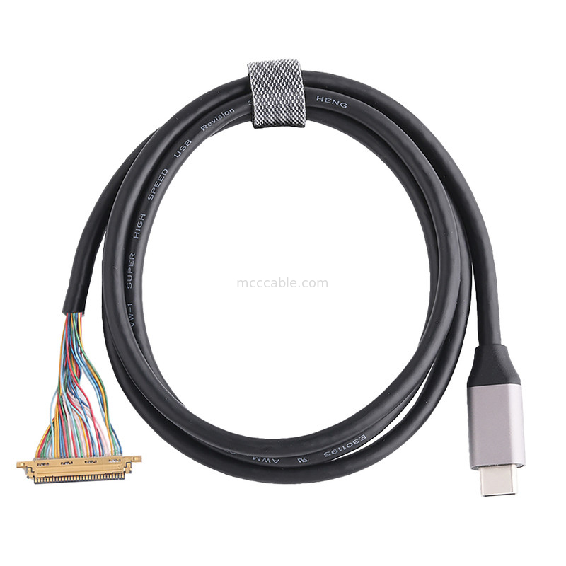 کابل های نوع C USB 3.0 تا 20453-230T-03 ساخته شده برای اندازه گیری کانکتور کواکسیال به Micro Usb