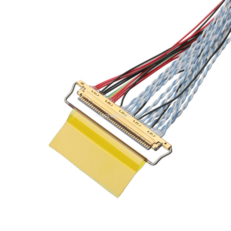 مجموعه کابل LVDS D-SUB مرد به مولکس 51021-0400 و 20453-240T-01 اتصال سیم OEM / ODM