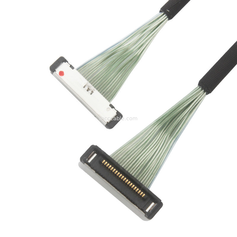 0.4mm Pitch 20380-R20T-06 Micro Coaxial Cable کابل اتصال lvds کابل 20P 0.4mm Pitch