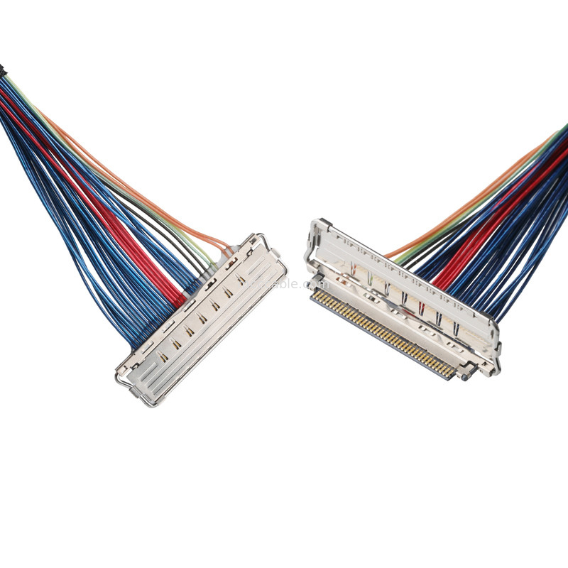 JAE FI-RE51-HL و JST EHR-7 تا 20679-040T-01 کابل LVDS EDP کابل میکرو کواکسیال