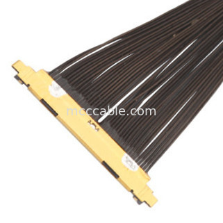 40P UL11130 46AWG Micro Coaxial Cable Assembly 20531-040t-02 IDC تشکیل OEM / ODM