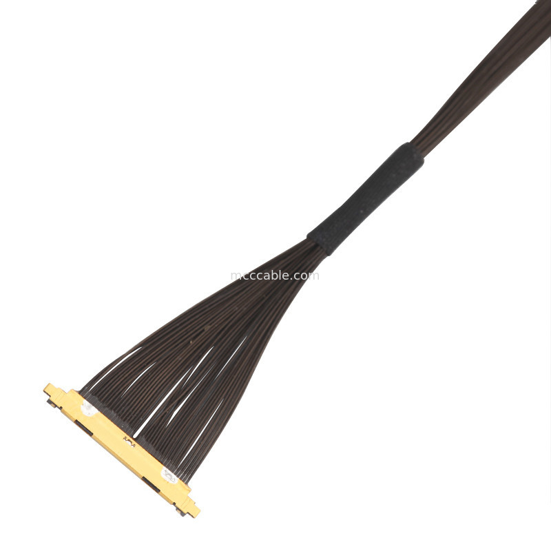 40P UL11130 46AWG Micro Coaxial Cable Assembly 20531-040t-02 IDC تشکیل OEM / ODM