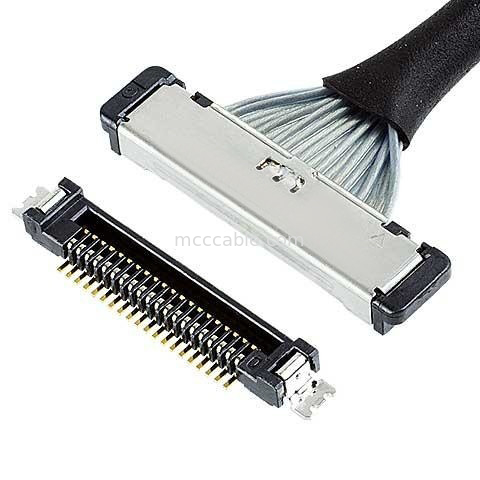 کابل میکرو کواکسیال 20380 50P کانکتور 20380-050T-06 Lvds 0.4mm Pitch