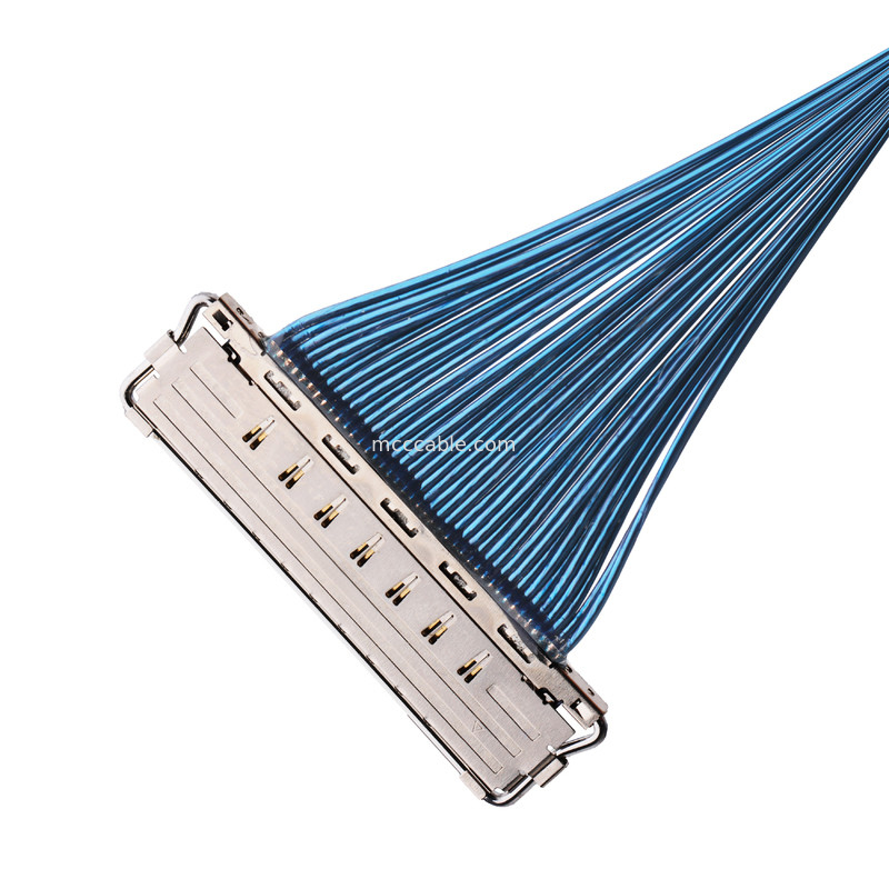 IDC CABLE 20679 20729 سری 20679-050T-01 50P 0.4mm Pitch تراز افقی جفت گیری کوکاسیال کوچک کابل سفارشی